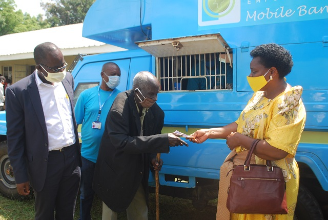 Sage Beneficiaries recieving their monthly stipend 